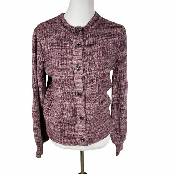 Who What Wear size Small Plum Purple Cardigan Sweater - Picture 1 of 7